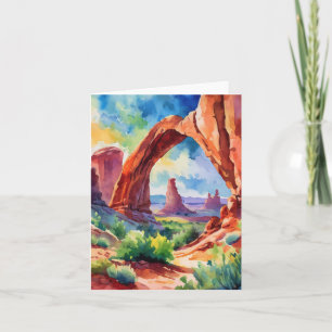 Arches National Park Utah Watercolor Card