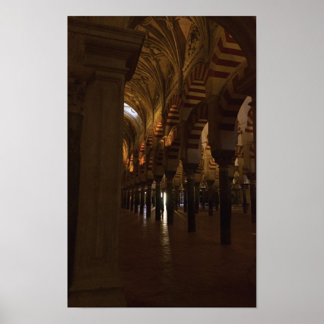Arches of Córdoba Mosque-Cathedral - Photography Poster (Front)