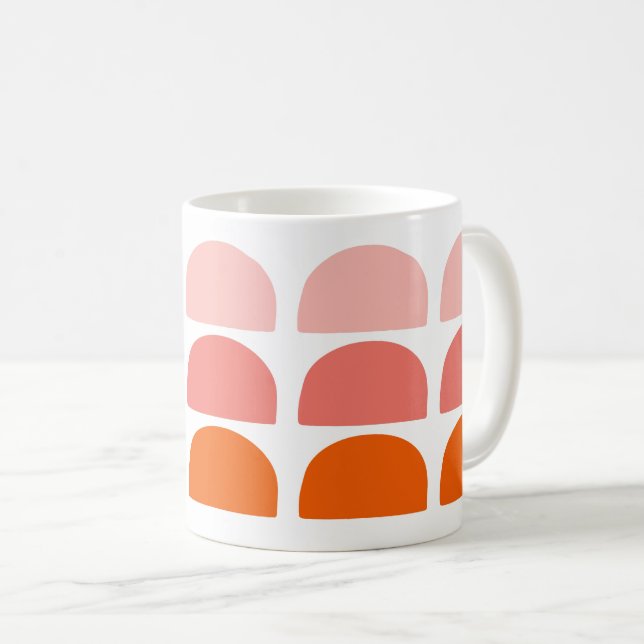 Arches Pink Coral Orange Coffee Mug (Front Right)