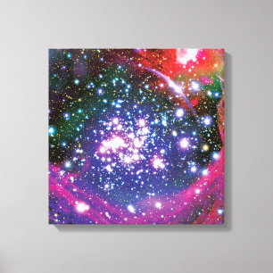 Arches Star Cluster Colourful Artist Impression Canvas Print