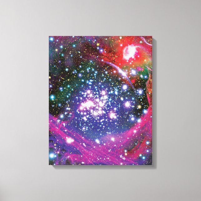 Arches Star Cluster Colourful Artist Impression Canvas Print (Front)