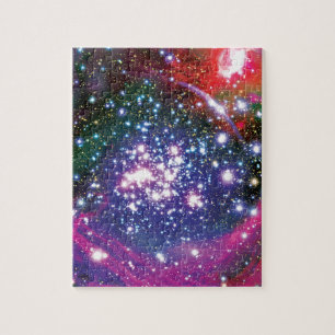 Arches Star Cluster Colourful Artist Impression Jigsaw Puzzle