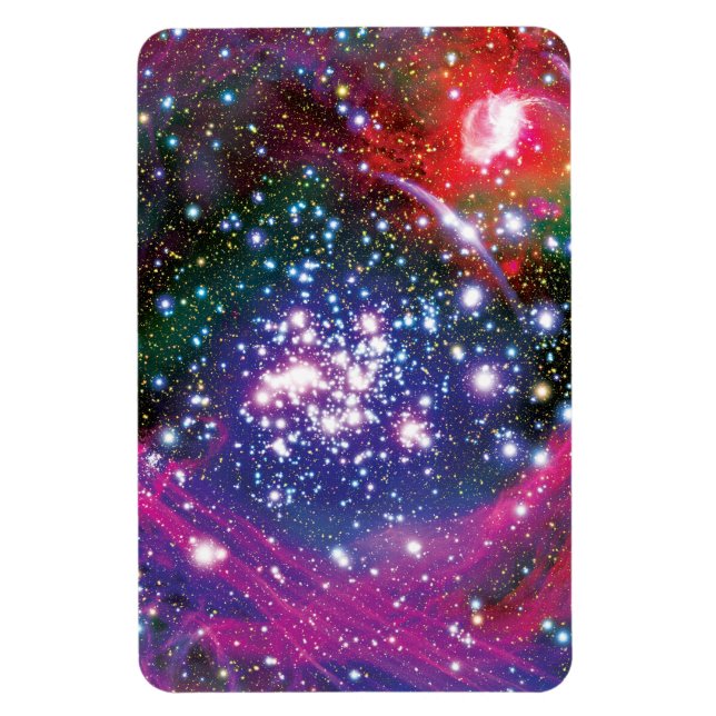 Arches Star Cluster Colourful Artist Impression Magnet (Vertical)