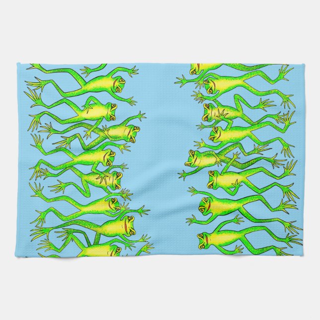 Archey's Frogs Tea Towel (Horizontal)