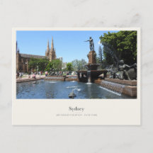Archibald Fountain and St Marys Cathedral, Sydney