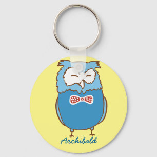 Archibald owl key ring