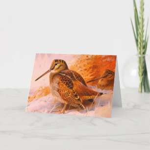 ARCHIBOLD THORBURN WINTER WOODCOCK Note Card