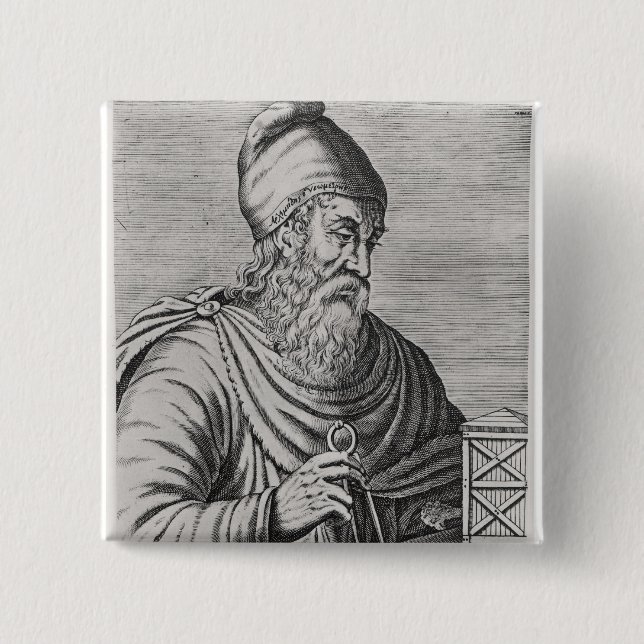 Archimedes 15 Cm Square Badge (Front)