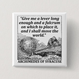 Archimedes Lever 15 Cm Square Badge