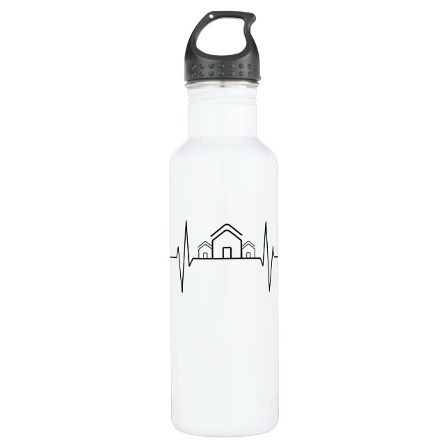Architect - Architect Heartbeat Houses 710 Ml Water Bottle (Front)