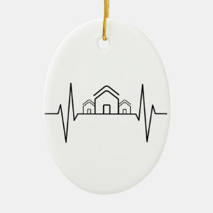 Architect - Architect Heartbeat Houses Ceramic Tree Decoration