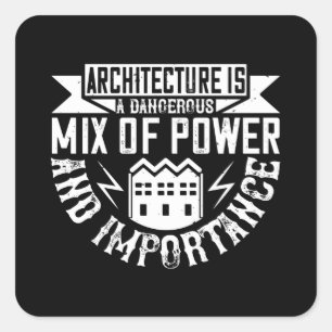 Architect - Architecture Is A Mix Square Sticker