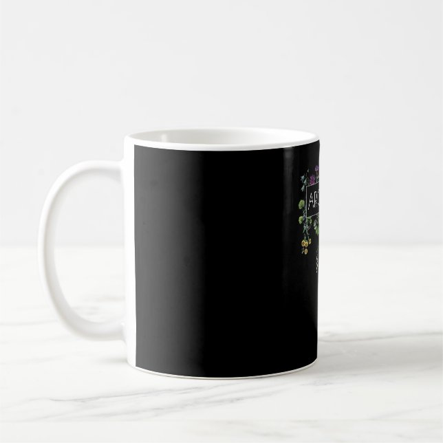 architect botanicals   herbarium flowers coffee mug (Left)