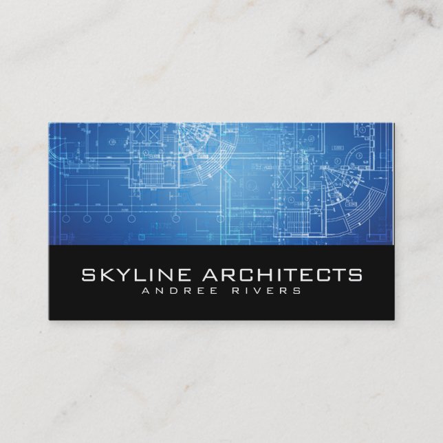Architect, Builder, General Contractor Business Card (Front)