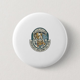 Architect Building Cat Cat Graphic Tee Art - Archi 6 Cm Round Badge