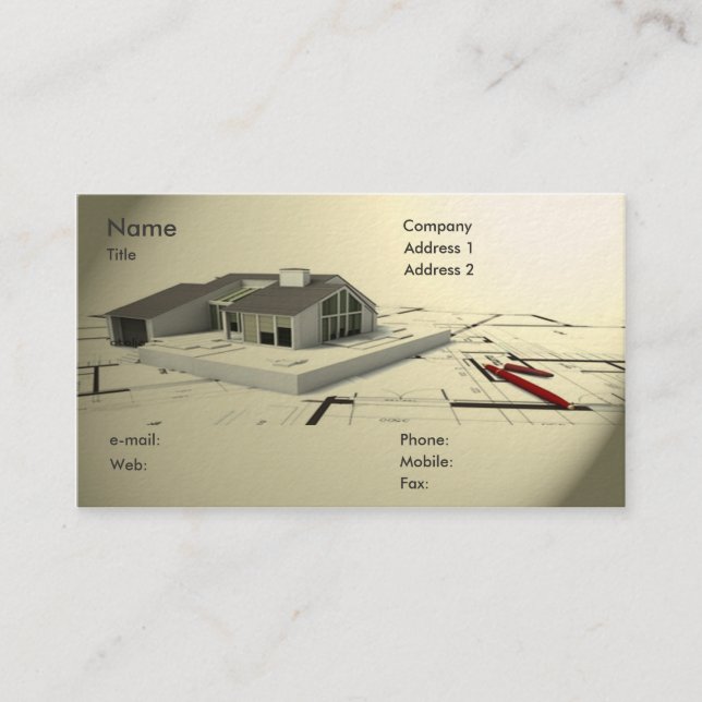 Architect Business Card (Front)