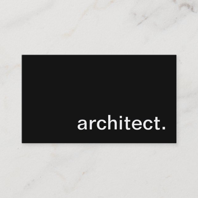 Architect Business Card (Front)