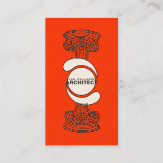 Architect Business Card (Red Version)