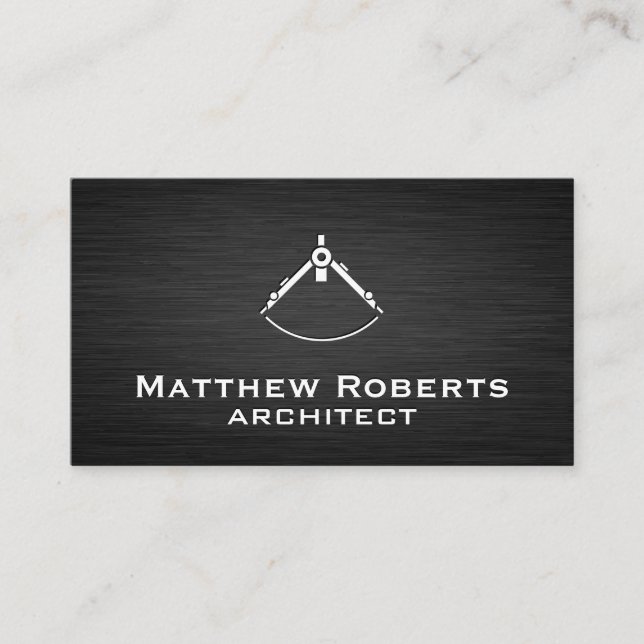 Architect Compass Tools Business Card (Front)