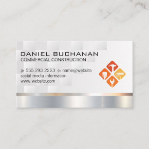 Architect   Construction Builder Tools Business Card