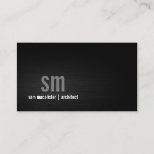 Architect Construction Building Monogram  Business Card