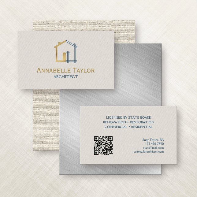 Architect Contractor Residential Business Card (Creator Uploaded)