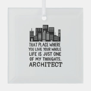 Architect Definition  Glass Tree Decoration