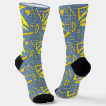 Architect Design Tools Occupation Patterned Blue