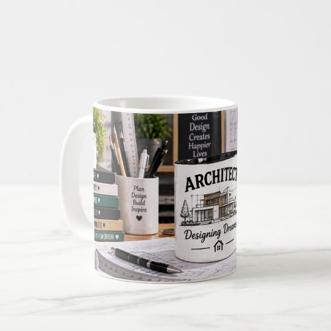 Architect Designing Dreams Mug (Front Left)
