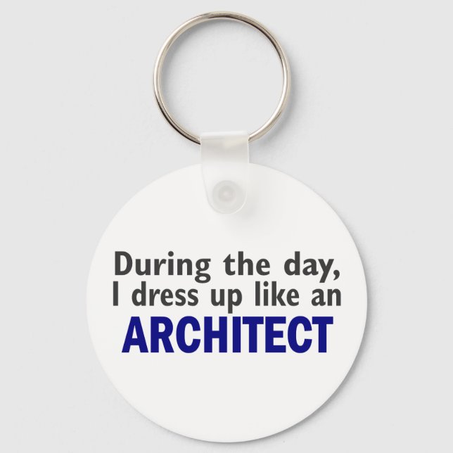 Architect During The Day Key Ring (Front)