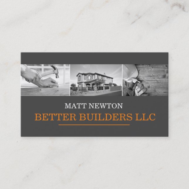Architect Engineering Contractor Business Card (Front)