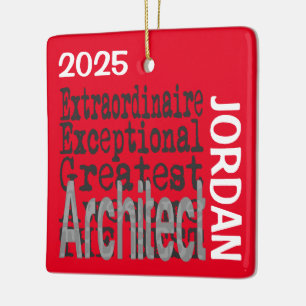 Architect Extraordinaire CUSTOM Ceramic Ornament