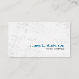 Architect - Floor Plan business card