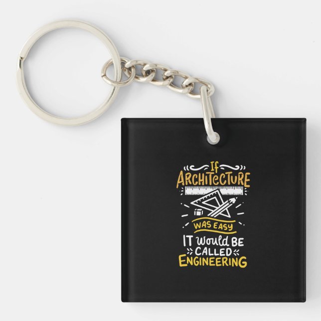 Architect Gifts Key Ring (Front)