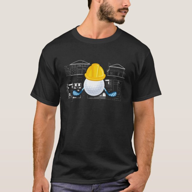 Architect Golf Golf And Architecture T-Shirt (Front)