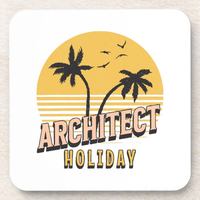 Architect Holiday  Coaster (Front)