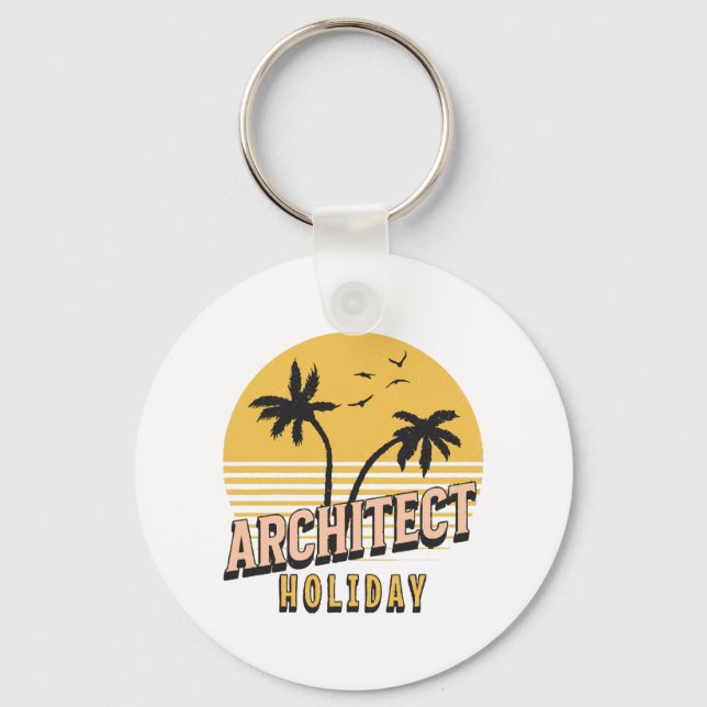 Architect Holiday  Key Ring (Front)