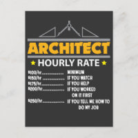 Architect Hourly Rate Funny Handyman Dad
