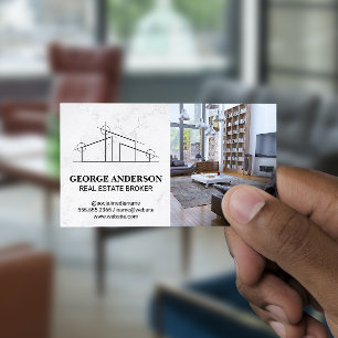 Architect House Logo Home Interior Business Card