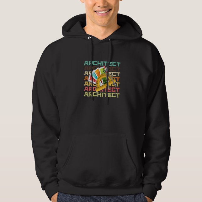 Architect I Building Architect Construction Archit Hoodie (Front)