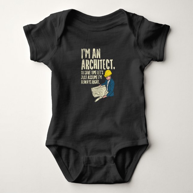 Architect - I'm An Architect Baby Bodysuit (Front)