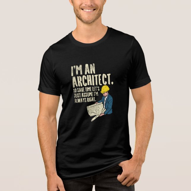 Architect - I'm An Architect Tri-Blend Shirt (Front)