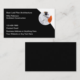 Architect In Construction Business Cards