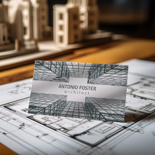 Architect Interior Designer Buildings Sky Skyline Business Card
