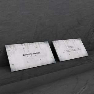 Architect Interior Designer Exposed Concrete Wall Business Card