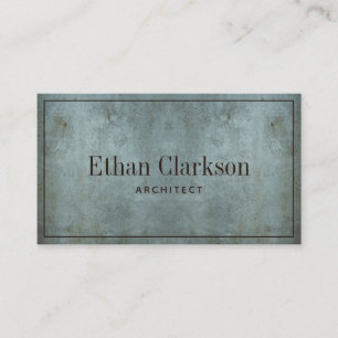 Architect Modern Grunge Blue Grey Texture  Business Card
