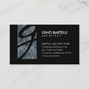 Architect Monogram Professional Business Card