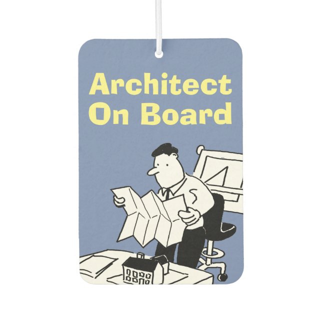 Architect On Board Car Air Freshener (Front)