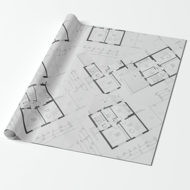 Architect Plane Gift Paper (Unrolled)