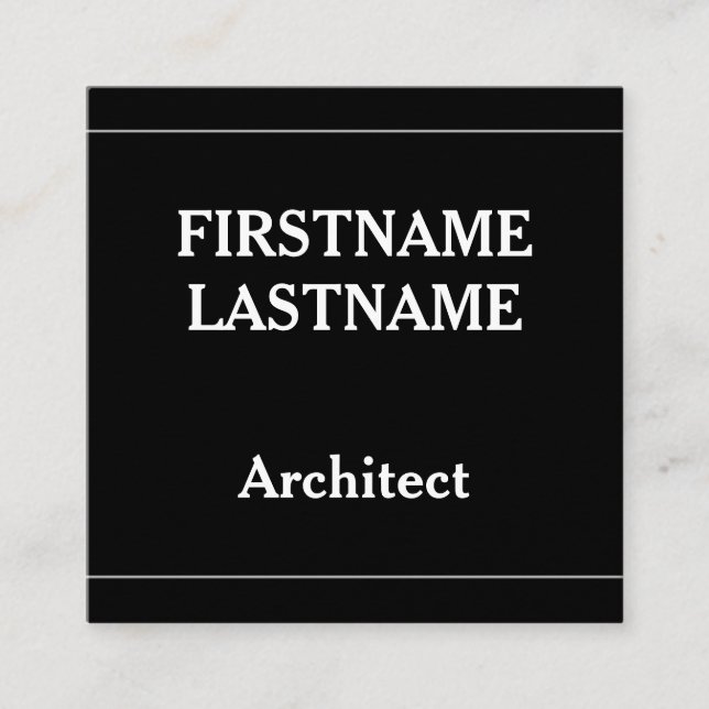 Architect Profile Card (Front)